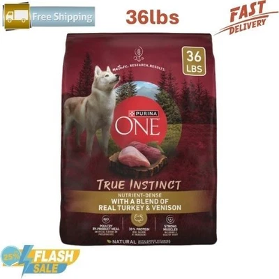 Purina One True Instinct Dog Food - 36 lb Bag, Turkey & Venison - Image 1 of 4