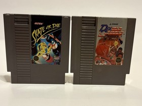 NES Game Lot Of 2  - Skate Or Die / Double Dribble - Preowned Tested & Working