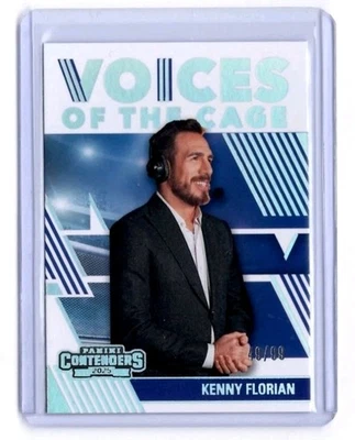 2025 Panini Contenders PFL Voices of Cage Silver #5 Kenny Florian /99 UFC MMA  - Image 1 of 2