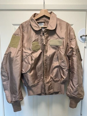 USAF CWU-36/P Flyers Jacket Summer Bomber Aramid X-Large XL (46-48) Tan Pilot - Image 1 of 4