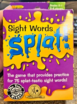 Juego de Cartas Sight Words Splat Grado K - 1 Edupress 2-6 Jugadores Palabras Oraciones NUEVO Foto 1 de 2
