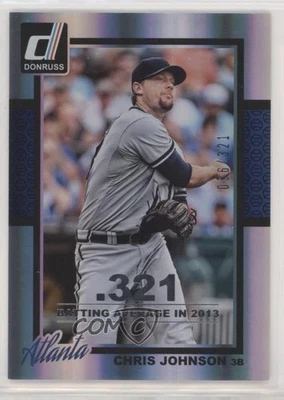 2014 Panini Donruss Silver Season Stat Line /321 Chris Johnson #58 - Image 1 of 2