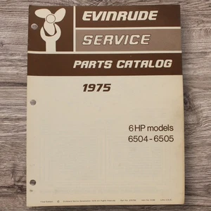Evinrude 1975 6 HP modelos 6504 6505 catálogo de piezas de servicio #5149 - Imagen 1 de 3