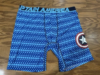 Pantalones Cortos de Compresión Marvel Capitán América Ropa Interior Equipo de Gimnasio Calzoncillos Boxer XL Hombres Foto 1 de 4