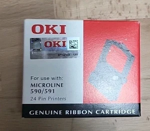 OKI Farbband 09002316 Black schwarz f. OKI MICROLINE 590, OKI MICROLINE 591, OVP - Afbeelding 1 van 4