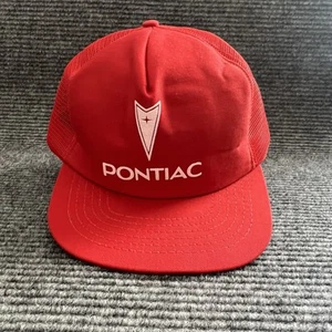 Vintage Deadstock Pontiac Hat Red SnapBack New - Picture 1 of 3