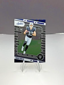 2024 Panini Absolute Blue Foil Rookies #113 Brock Bowers (RC) Variation Raiders - Picture 1 of 3