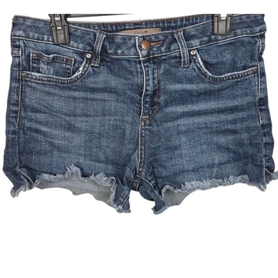 Joe's Jeans Womens Blue Distressed Frayed Hem Denim Shorts Size 29 - Image 1 of 4