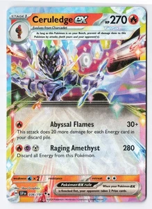 Ceruledge ex 036/191 - SV08: Surging Sparks Double Rare Holo NM - Picture 1 of 2