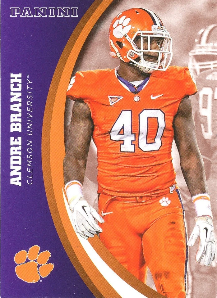 PANINI-COLLEGIATE Andre Branch DOLPHINS JAGUARS Clemson - Image 1 of 1