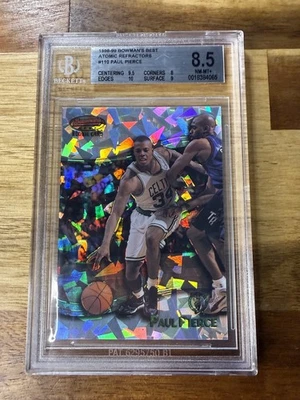 1998-99 Bowman's Best Atomic Refractors #110 Paul Pierce Rookie RC /100 BGS 8.5 - Image 1 of 3