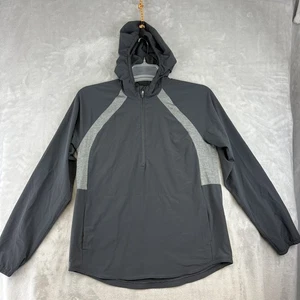 Eddie Bauer Pullover Womens Sz S Gray Hooded Stretch Lightweight Athletic Jacket - Picture 1 of 11