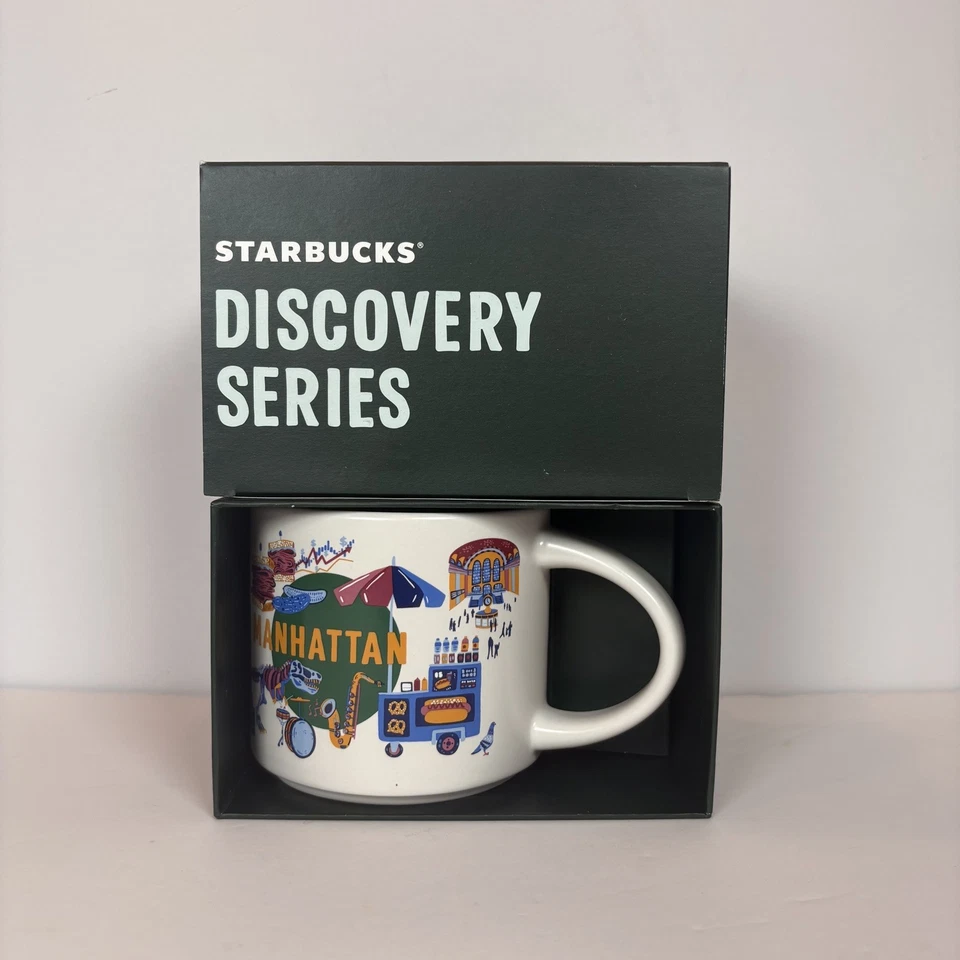 Starbucks New York City Coffee Mug Discovery The Boroughs Series Manhattan BONUS