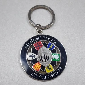 Medieval Times California Knight Team Colors Spinning Center Metal Keychain - Picture 1 of 14