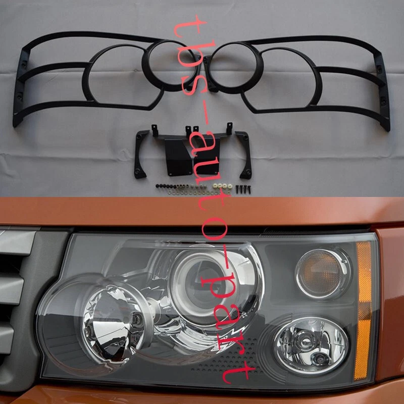 Cubierta protectora de faros negra mate apta para Land Rover Range Rover Sport 06-09 Foto 1 de 4