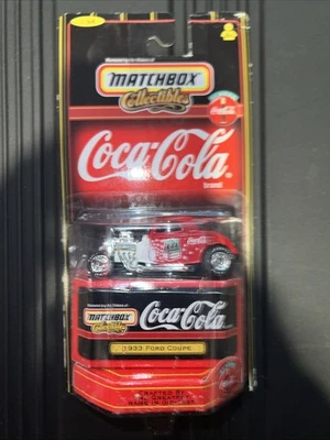 Matchbox Collectibles Coca-Cola 1933 Ford Coupe Hotrod Diecast Some Wear See Pic - Image 1 of 4