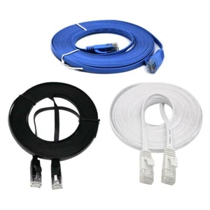 Lote de cable Ethernet plano CAT6 RJ45 UTP Cat 6 LAN cable de conexión cable de plomo - Imagen 1 de 6