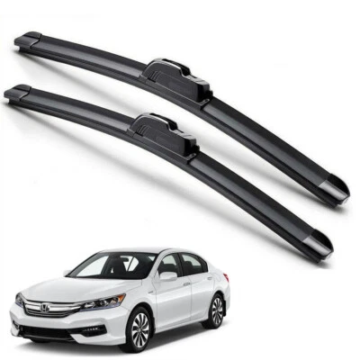 Limpiaparabrisas híbrido de silicona para Honda Accord 2013-2017 gancho en J Foto 1 de 4