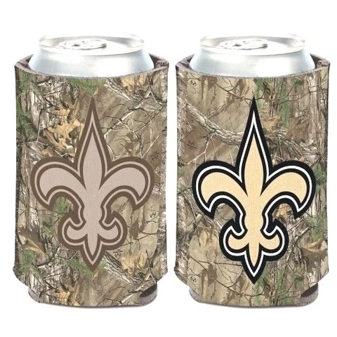 NEW ORLEANS SAINTS NFL CAMO CAN COOLER 2 SIDED DESIGN NEW BY WINCRAFT FREE SHIP Cover