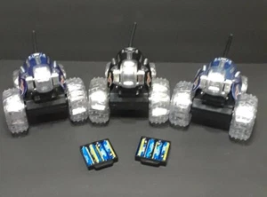 LOT OF 3 RC Thunder Tumbler &Blue Car 2014 2 BLUE & 1 BLACK WORK GOOD NO REMOTES - Picture 1 of 12