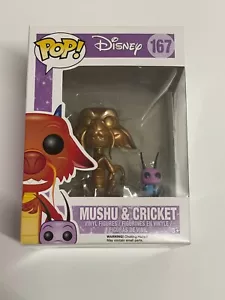 Funko Pop! Figura Vinilo Mulan Mushu & Cricket 167 Protector Gratis - Imagen 1 de 10