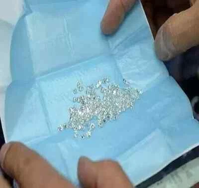 Loose Lab-Grown CVD Diamond LOT 1.10 MM D Color IF CLARITY 168 PCS Certified - Image 1 of 4