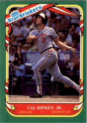 1987 Fleer Sticker Cards #101 Cal Ripken - NM-MT - Image 1 of 2