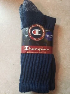 Champion Made in USA 85 % Baumwolle Wandersocken Navy Large New Old Stock - Bild 1 von 2