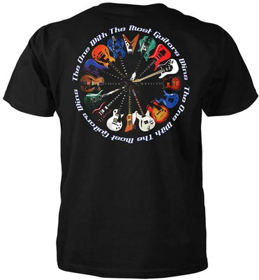 Camiseta The One with the Most Guitars Wins para adultos - Camiseta de música con licencia oficial Foto 1 de 2