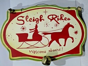 Vintage Atom "Schlittenfahrt" Plakette Wanddeko - Bild 1 von 6