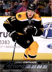 2015-16 Upper Deck #243 JOONAS KEMPPAINEN RC Rookie Young Guns Boston Bruins 