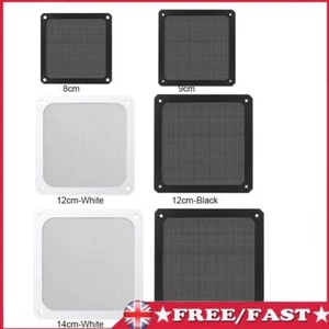 PC Case Fan Dustproof Mesh Cover Net Guard Magnetic Frame Dust Filter with Hole - Afbeelding 1 van 24