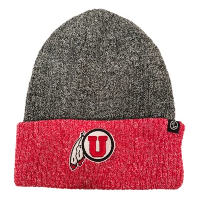 Zephyr NCAA RARE Utah Utes “Reverse” Cuffed Reversible Knit Hat BRAND NWT - Image 1 of 4