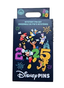 2025 Disney Parks Characters Year Dated Mystery Box 2 Pins - Sealed - Picture 1 of 2