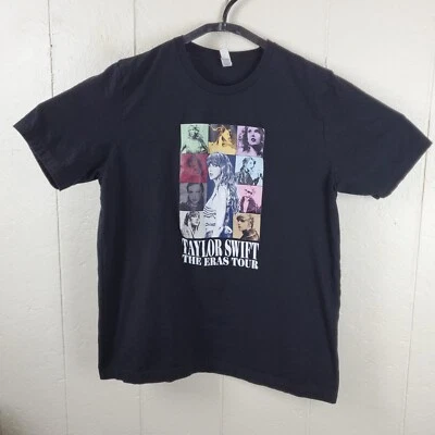 Рубашка женская Taylor Swift The Eras Tour очень большая черная с круглым вырезом короткий рукав - Изображение 1 из 4