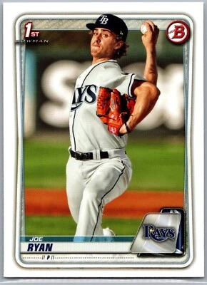 2020 Bowman Prospects 1st Bowman Joe Ryan #BP-117 Tampa Bay Rays - Image 1 of 2