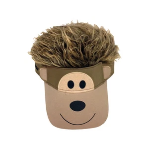 SOMBREROS DE PELO FLAIR CON PELO TALLA NIÑO MONO VISERA CALIDAD PELUCA FIESTA DIVERTIDO VESTIDO - Imagen 1 de 1