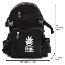 Let's Get Riggity Heavyweight Canvas Backpack Bag