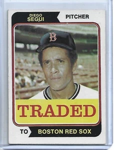 Diego Segui-Boston Red Sox-1974 Topps Traded Baseball Card #151T - Picture 1 of 2