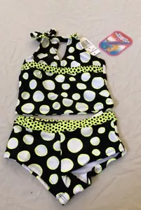 Breaking Waves Dot Remix Tankini Size 5   42 - Picture 1 of 6