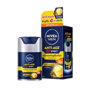 Nivea Men Whitening Skin Anti Aging Q10 Serum UV 4D Effect Wrinkle Face Cream 45 - Picture 1 of 16