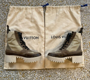 Louis Vuitton LV Laureate Platform Dessert Combat Boot Womens EU 38
