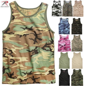 Rothco Camouflage Sleeveless Tank-Top Tactical Army Military T-Shirt - Picture 1 of 9