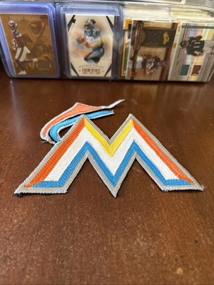 MIAMI MARLINS 2012-2016 EMBROIDERED TEAM LOGO PATCH 6” - Image 1 of 2