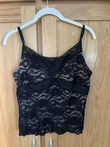 Forever 21 schwarz Spitze Trägertop Damen Junior Gr. LG EUC - Bild 1 von 4