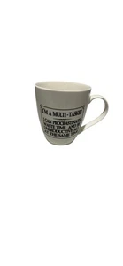 Pfaltzgraff I’m a Multi-Tasker & Procrastinator Large Mug White/Blacks Letters - Picture 1 of 6