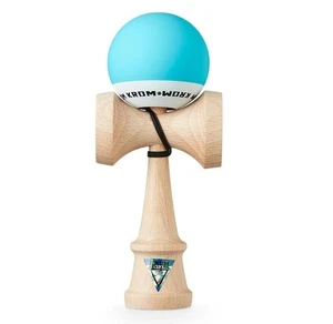 KROM POP Kendama POP-NEGRO Playa Madera Habilidad Juguete Tradicional Japonés Azul Claro - Imagen 1 de 8