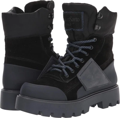 Franco Sarto Women's Balin Hike Water Resistant Ankle Boot Black 8M - Image 1 of 4