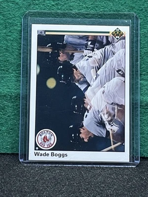 Wade Boggs 1990 cubierta superior #555 en movimiento reversa con Bo Jackson Foto 1 de 3