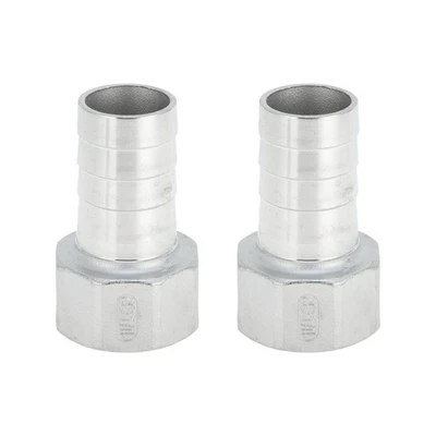 Manguera Púas 1.3"OD 1.2"BSPT Hembra 2pcs Plata para coches - Imagen 1 de 4